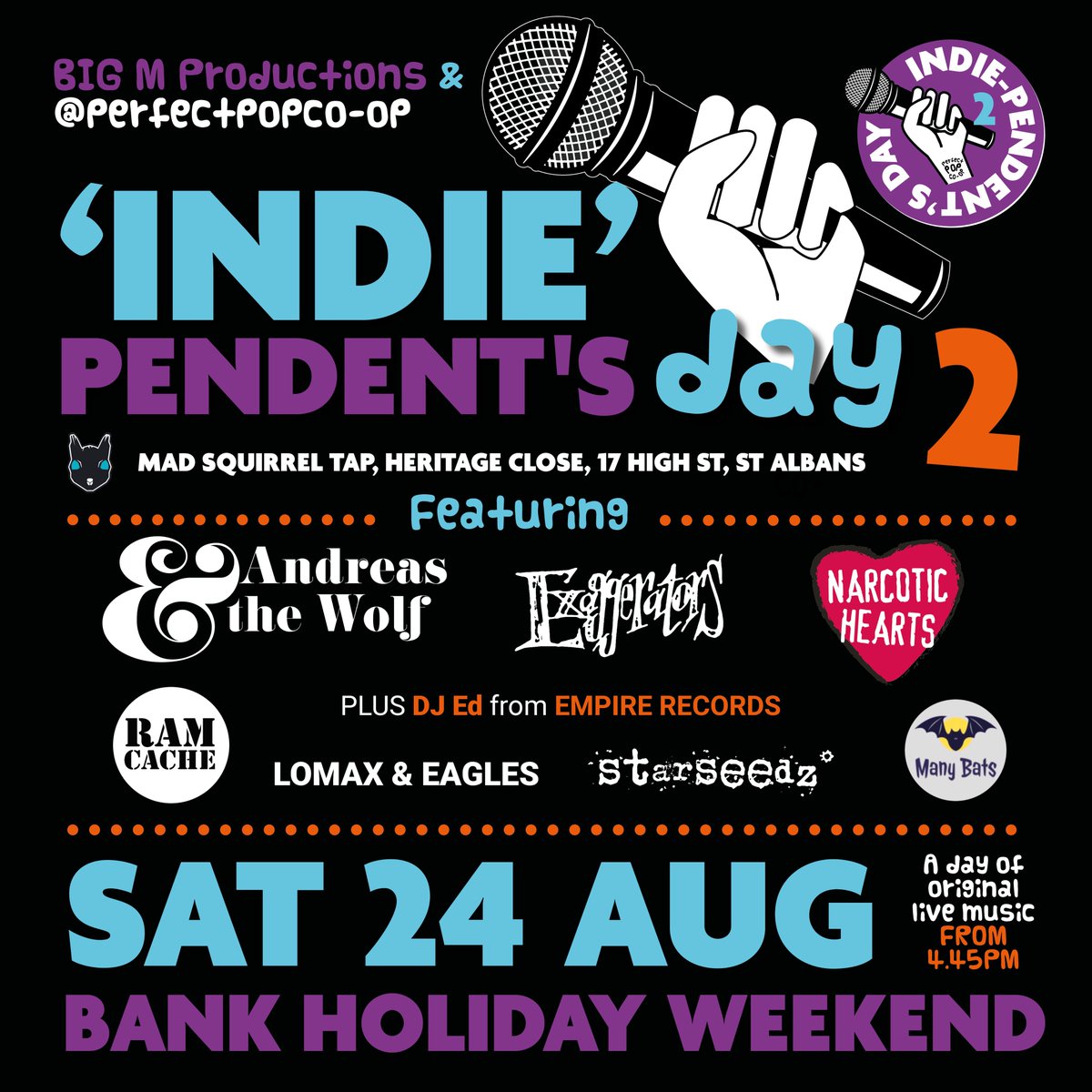 Big M! & The Smudgepots (@bigmsmudged) on Twitter photo Mad Squirrel Tap St Albans -This is going to be The Nuts!
Support Independent, Original Music. You Dig?
#StAlbans #indiemusic <a href="/PerfectPopCoOp/">Perfect Pop Co-Op</a> Mad Squirrel Tap St Albans -This is going to be The Nuts!
Support Independent, Original Music. You Dig?
#StAlbans #indiemusic <a href="/PerfectPopCoOp/">Perfect Pop Co-Op</a>