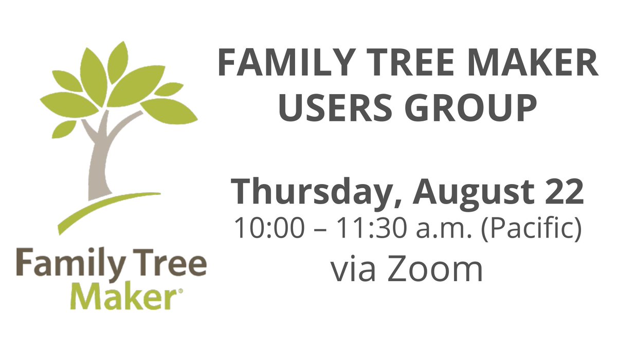 New to Family Tree Maker or a seasoned user? All are welcome to learn and share their experiences!
nsdcgs.org/ftmusersgroup/