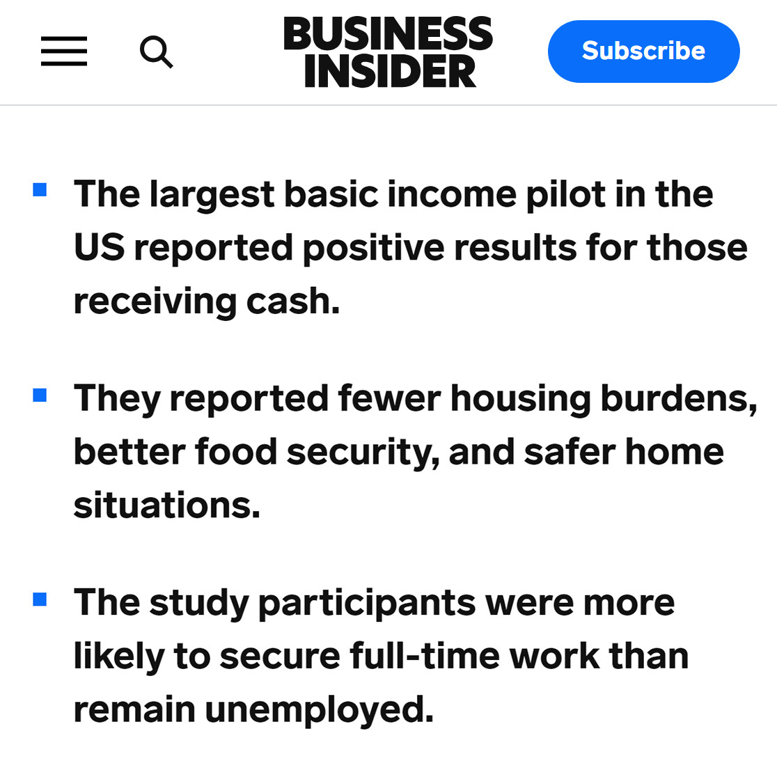 ubi_works's tweet photo. "Across the board, the study reported no negative effects of cash payments on participants, who were 'significantly more likely to secure full-time employment than to remain unemployed not looking for work' than those in the control group."
#BasicIncomeWorks https://t.co/SLefW4WE27
