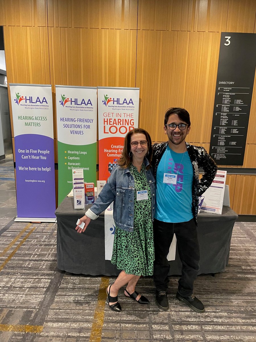 You meet the coolest people at LEAD. Like Matty Synthadone from the Seattle Rep.

The Seattle Rep is a flagship venue for hearing loops and for accessibility in the arts in Seattle. We love them!

<a href="/seattlerep/">Seattle Rep</a> #SeattleArts #Seattle #LEAD2024