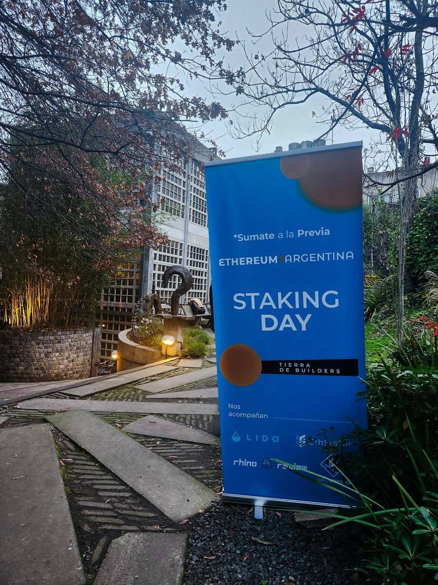 0xJessfo's tweet photo. Starting this @EtherArgentina 2024 conference at the #StakingDay ✨️🚀 https://t.co/yCGjS133Xn