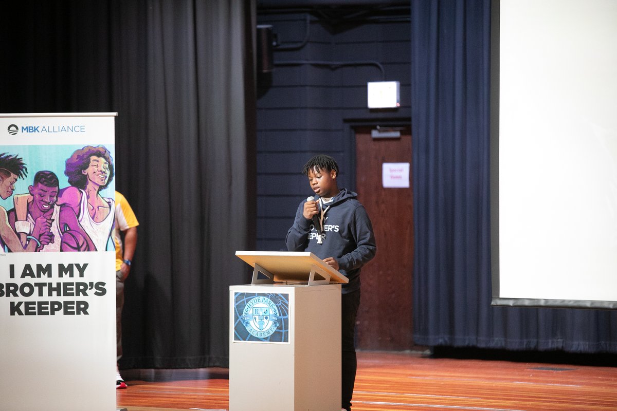 Today marked a significant occasion as we celebrated incoming freshmen from Dyett, <a href="/Chi_Voc/">Chicago Vocational STEM</a>, and Hyde Park High School for completing the <a href="/ObamaFoundation/">The Obama Foundation</a> &amp; My Brother's Keeper Alliance (MBK) Obama Leadership Academy.

To top it off, these students will enter high school having