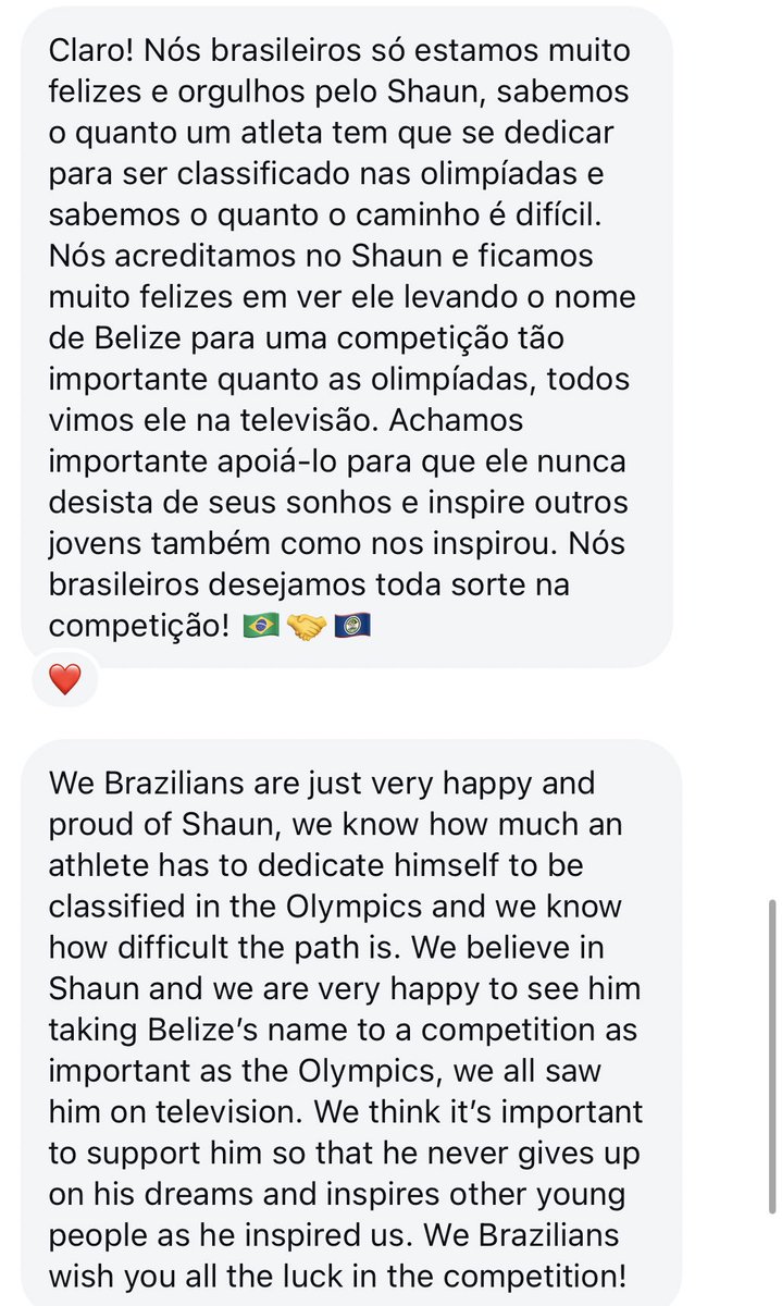 Ever since dis ceremony I notice a influx a Brazilians pah Shaun IG. Thousand a comments fra Brazilians di extend support. Link Shaun and ask why all of a sudden Brazilians love he, man seh he neva have not one clue lol so he confused same way. Had to ask a random Brazilian