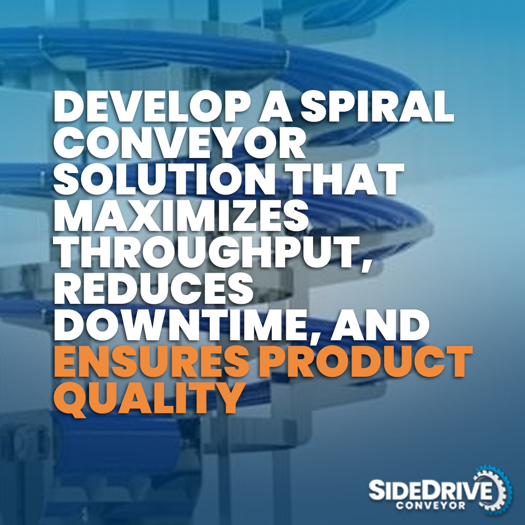 With multiple configurations available to suit food manufacturing applications, you can develop a spiral conveyor solution that maximizes throughput, reduces downtime, and ensures product quality throughout your production cycles. hubs.li/Q02GG0LK0