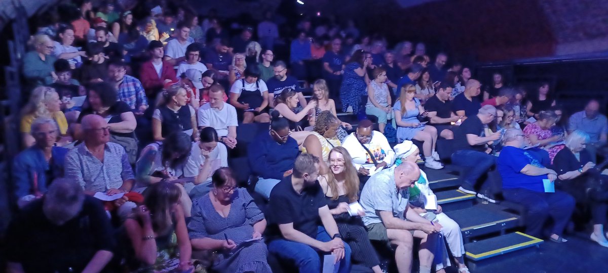 offcutMCR's tweet image. Look at this crowd at the first night of Group Two of #OffCut2024 @53two. The care they take in choosing their favourites never loses its thrill. #NewWriting #TheatreIsForEveryone Join in: 53Two.com/offcut