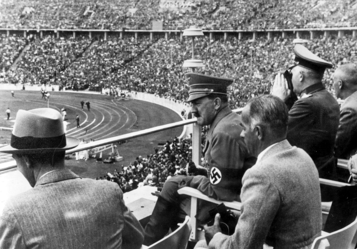 01.08.1936.

Hitler spectates the opening of the Olympics in Berlin, 1936