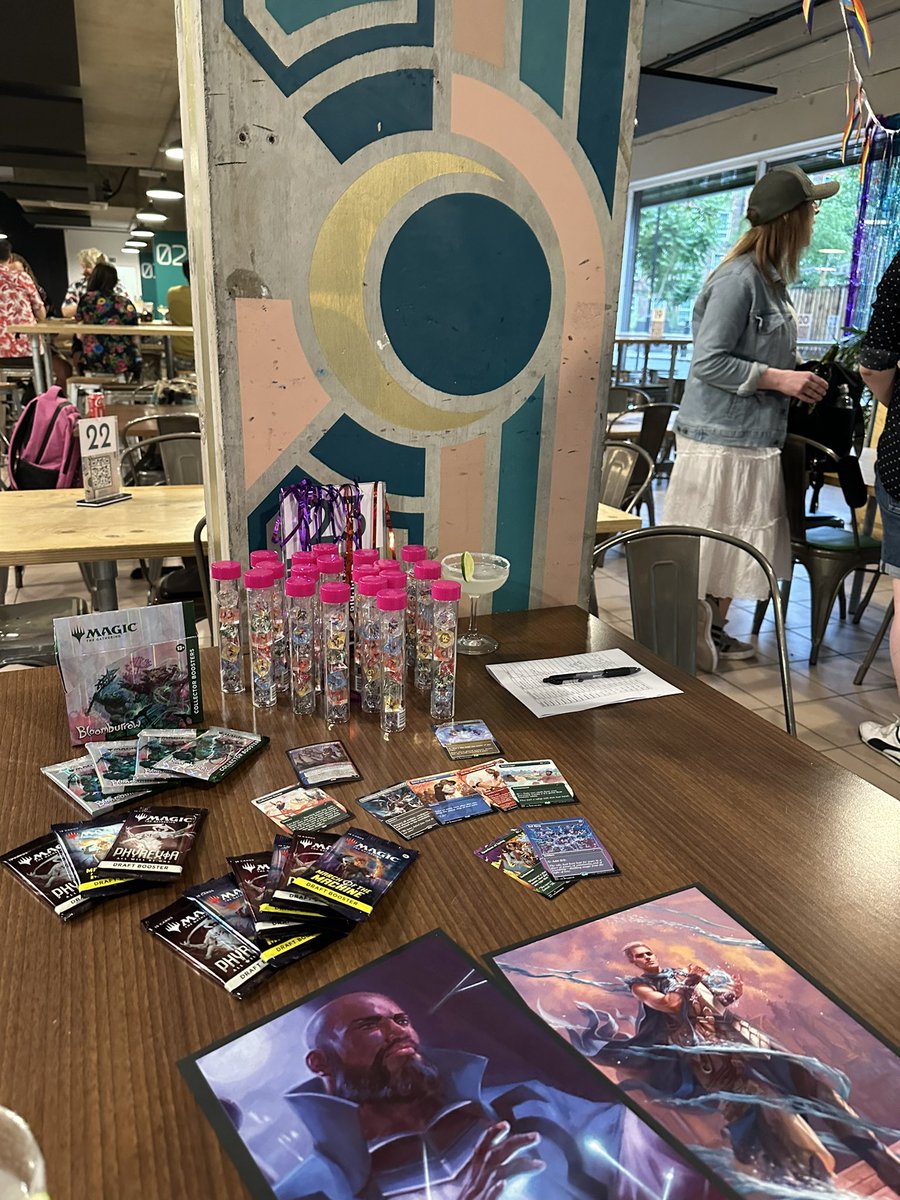this event was my #pride and joy to organise and I had the best time ever, if you ever want to get into #mtg 🥹 there’s a group of us queers ready to show you 🃏 thanks so much to everyone who came to Magic: The Gay-thering 💕