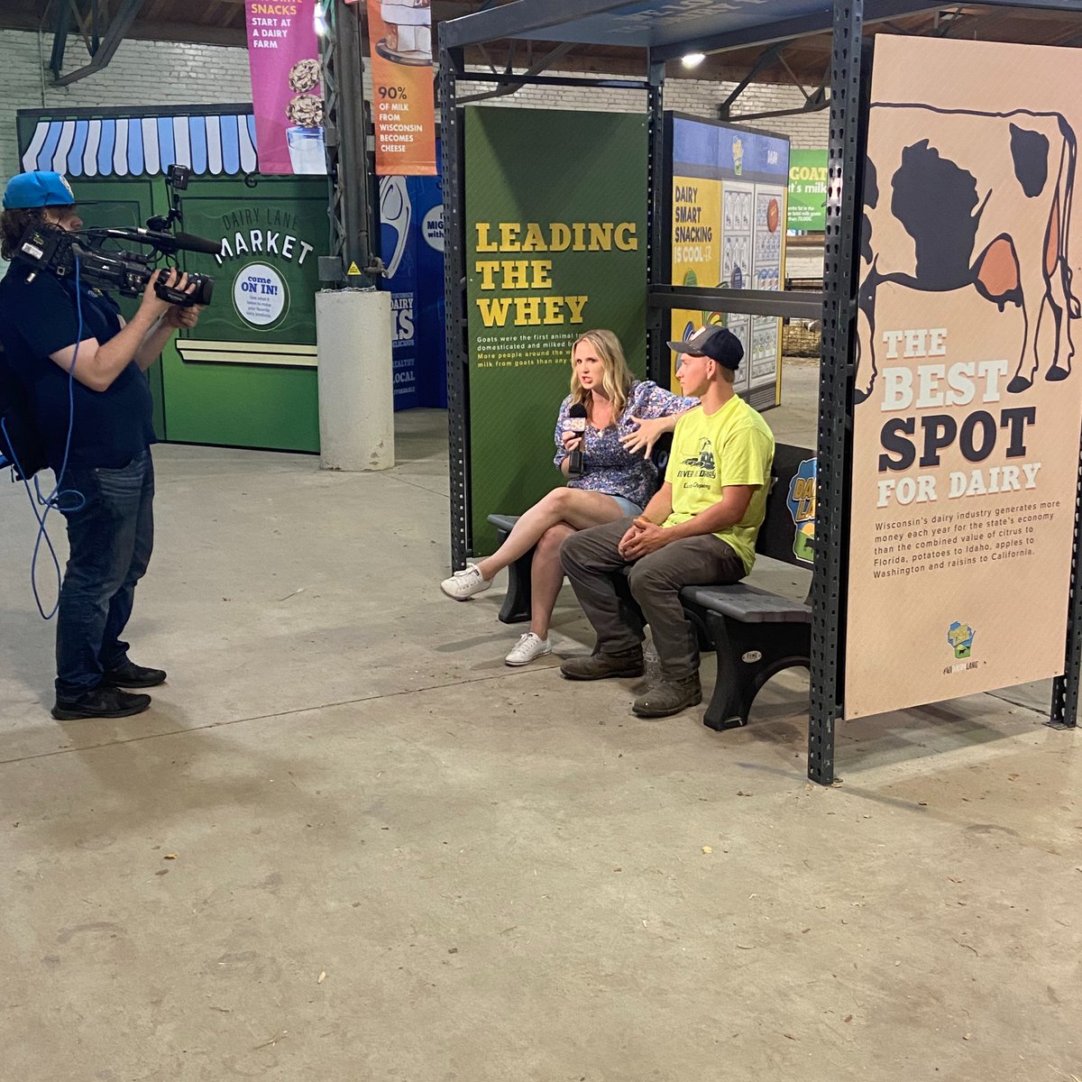 STIRstuff's tweet image. This morning STIR helped kick off the first day of the @wistatefair with our client @WIDairyland and CBS 58! It was a "Dairy" good time, from cow milking to learning how farmers prepare their animals for the fair: cbs58.com/news/when-to-c… #WIstatefair #dairyland #stirstuff