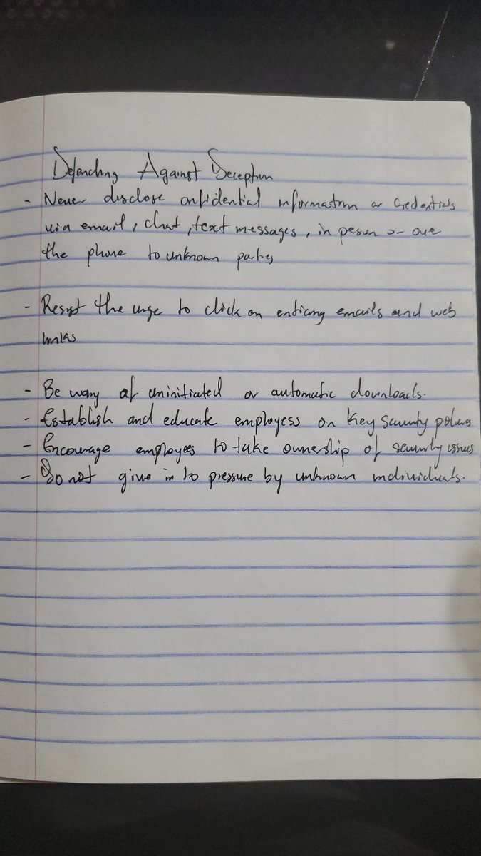 Cipheronin (@iam3amuel) on Twitter photo Day 14 of the <a href="/Ingressive4Good/">Ingressive for Good</a> and <a href="/CiscoNetAcad/">Networking Academy</a> scholarship.
Deception in Cybersecurity.
(Social engineering, Defending Against Deception). Day 14 of the <a href="/Ingressive4Good/">Ingressive for Good</a> and <a href="/CiscoNetAcad/">Networking Academy</a> scholarship.
Deception in Cybersecurity.
(Social engineering, Defending Against Deception).