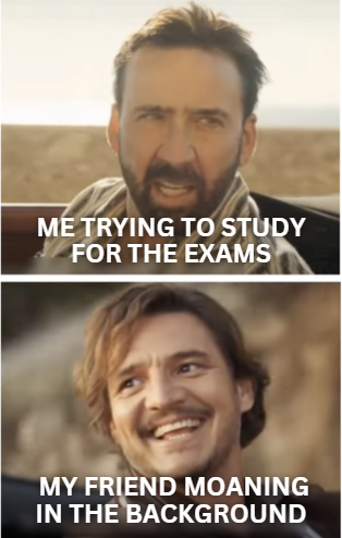 myinstantessay1's tweet image. My brain trying to focus vs. my friend's existence. 🫠 #strugglebus #friendproblems #studylife #viralvideo #Memes #memesdaily #Exams #schoolcapture