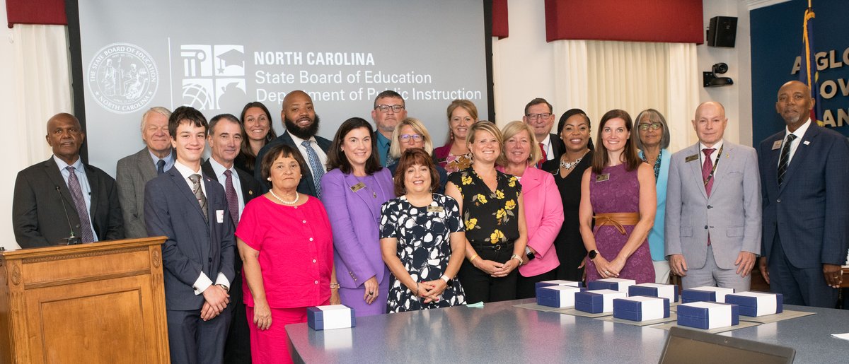 NC Public Schools (@ncpublicschools) on Twitter photo .<a href="/edstateboard_nc/">NC State Board of Education</a> recognizes the <a href="/WellsFargo/">Wells Fargo</a> 2024 NC Regional Principal of the Year cohort at its monthly board meeting Thursday. Congratulations! <a href="/NCPOY/">NCPOY</a> #nctoypoy .<a href="/edstateboard_nc/">NC State Board of Education</a> recognizes the <a href="/WellsFargo/">Wells Fargo</a> 2024 NC Regional Principal of the Year cohort at its monthly board meeting Thursday. Congratulations! <a href="/NCPOY/">NCPOY</a> #nctoypoy