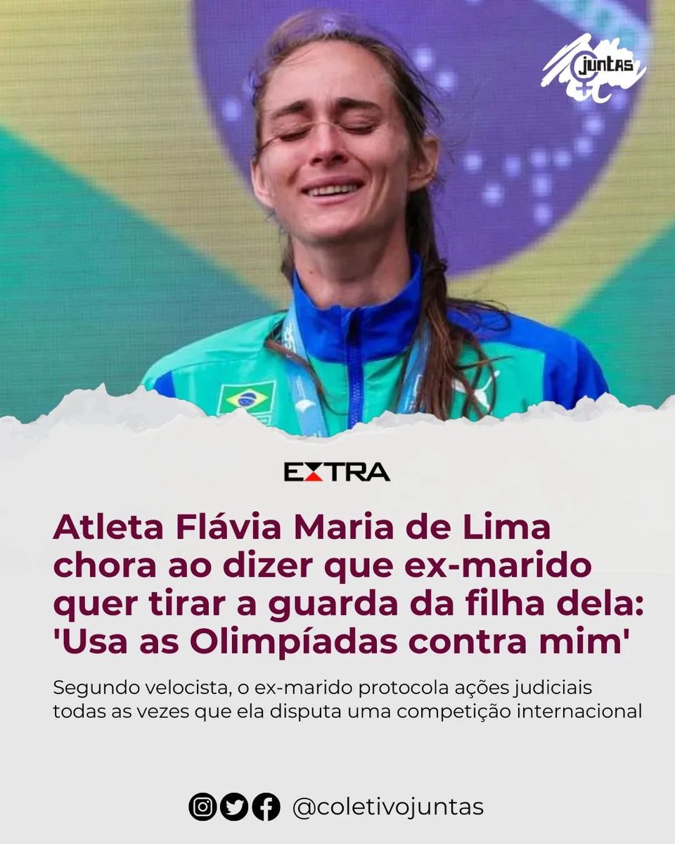 byungerking's tweet photo. cês estão ligados sobre esse caso da atleta Flávia Maria que está sendo ameaçada a perder a guarda da filha pelo ex marido por disputar as olimpíadas? https://t.co/EgVwTHlPgH