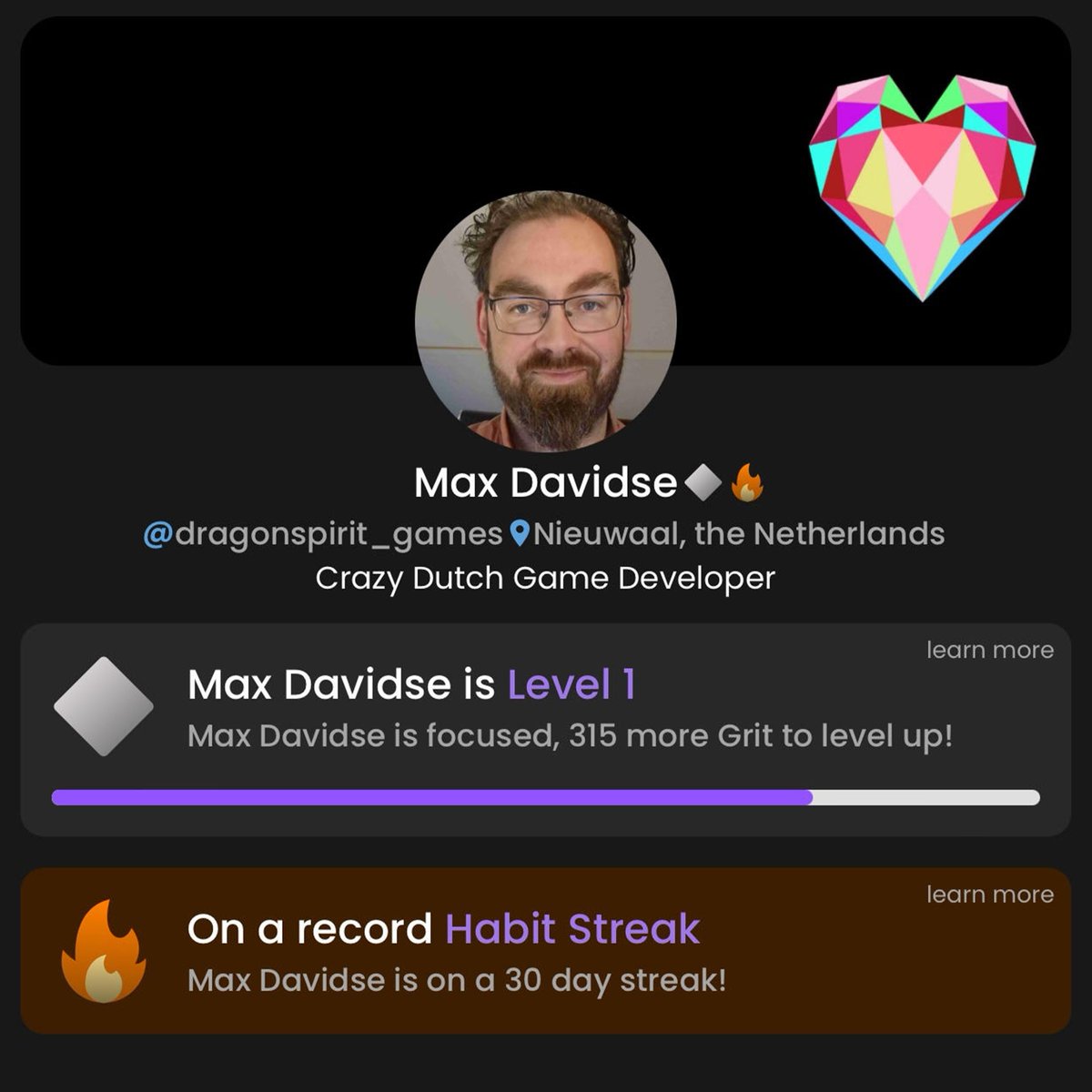 Community Spotlight: Meet Dragonspirit, a dedicated Embtr user! 
"I've been struggling with my health. Since focusing on it, Embtr has been a huge help to keep me motivated. Seeing that one uncompleted task would drive me nuts!"
We're inspired by your progress, Dragonspirit!