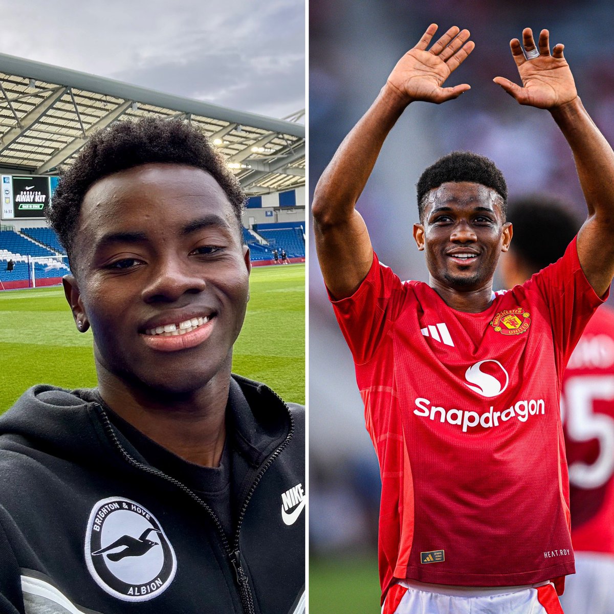 Selephanto's tweet image. Je pense aux ailes de la sélection pour les 10 prochaines années. 🤩🍗

🇨🇮 Simon Adingra (22 ans)
🇨🇮 Amad Diallo (22 ans)