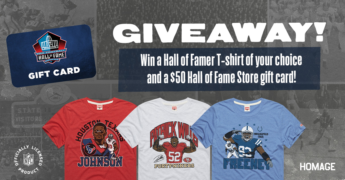 ProFootballHOF's tweet image. 🚨CONTEST🚨

Which team will win tonight's Hall of Fame Game, the @ChicagoBears or @HoustonTexans?

1. RT
2. Reply with the answer⬇️

Two lucky winners will win a Hall of Famer T-shirt of   their choice and a $50 Hall of Fame store gift card, courtesy of @Homage.

Ts &amp;amp; Cs:…