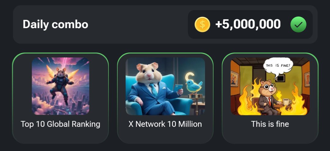 Hamester_Kombat's tweet photo. August 1
Daily Combo

#HAMSTERKOMBAT #TON #Notcoin #Tapswap #hamsterkombatcombo #hamsterdailycombo #HAMSTERCOMBAT https://t.co/AHkFip3SUJ