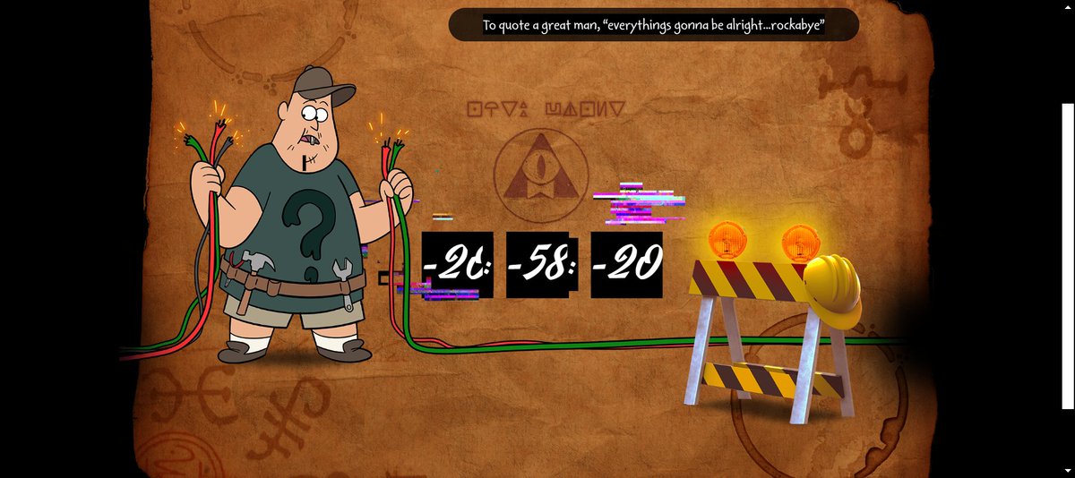 The 'great man' Soos mentioned is Shawn Mullins...quoting lyrics from his 1998 song 'Lullaby' on the Soul's Core album. #BookofBill #GravityFalls  youtu.be/hG9C0VwruXE?si…