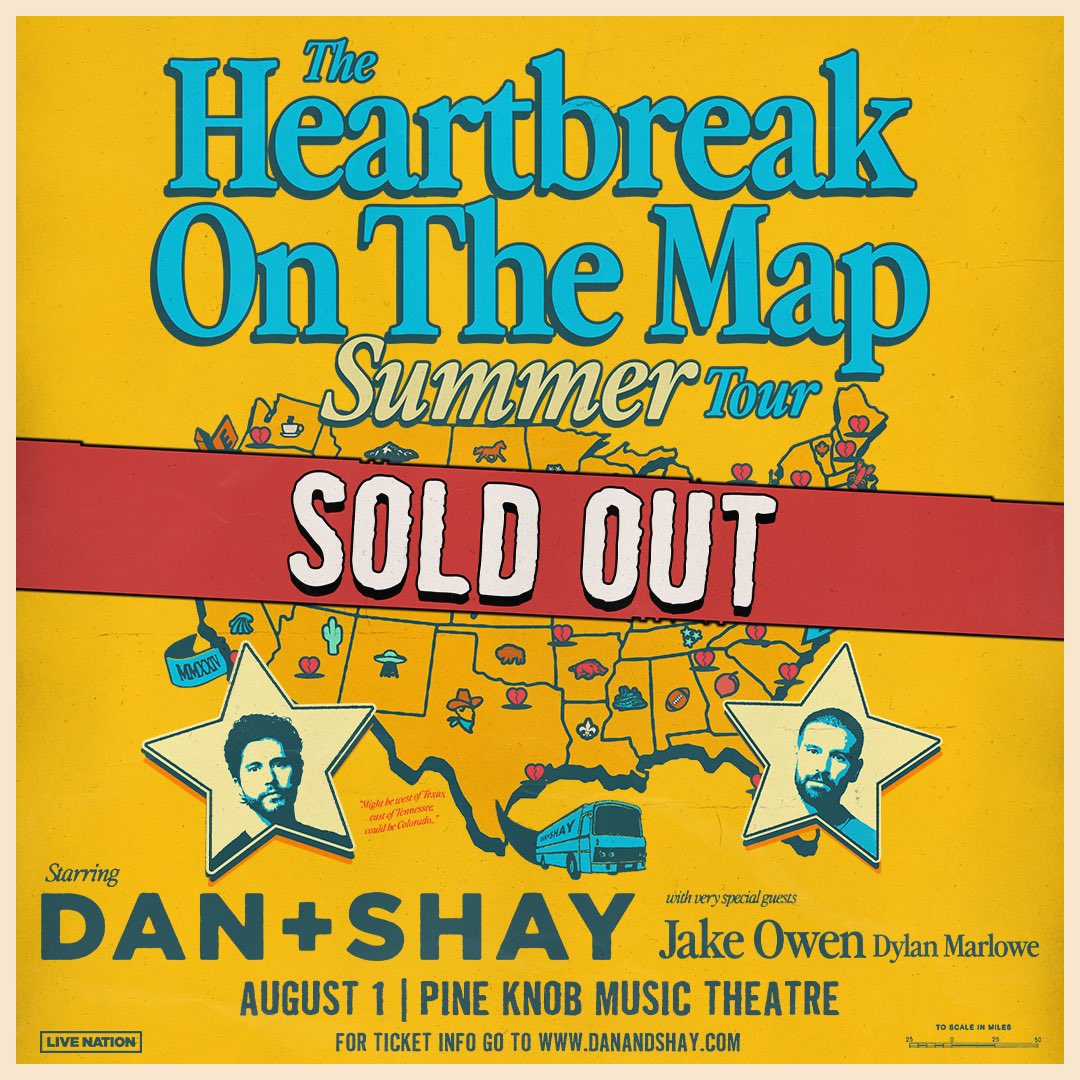 PineKnobMusic's tweet photo. CONGRATULATIONS on a SOLD OUT show at Pine Knob, @DanAndShay! There’s Nothin’ Like You! ❤️‍🔥 https://t.co/51wdmfQnCI