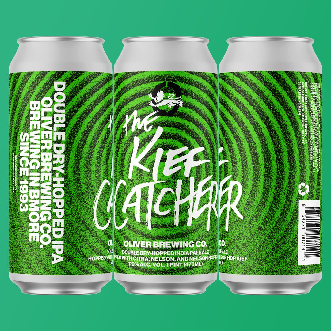 Roll through on 8/3 for the release of The Kief Catcher. It’s our smooth DDH #IPA w/ a blend of Citra, Nelson, and a sweet touch of Nelson Hop Kief. It’s gonna be lit! #oliverbrewingco #mdbeer #drinklocal #baltimore #charmcity #bmore #mybmore #drinklocal