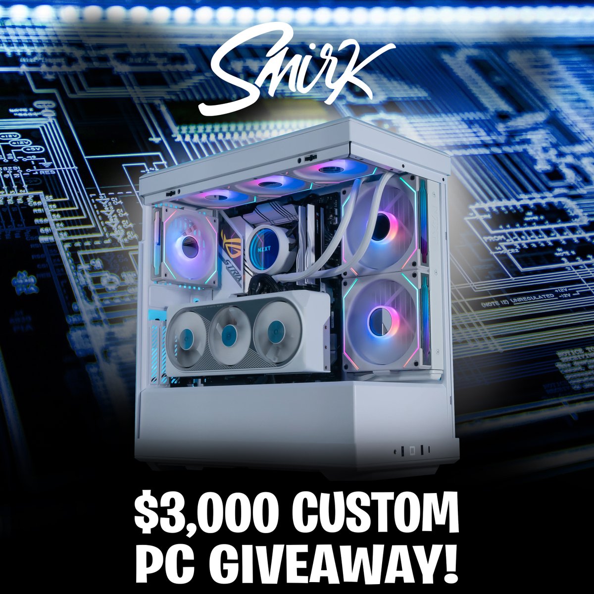 SmirkHimself's tweet image. For the month of August, I will be giving away a $3,000 Custom Gaming PC!!

HOW TO ENTER:

1. Must be following me on Twitter (1 Entry)
2. Must be following me on Kick kick.com/SmirkMusic (1 Entry)
3. Like and Retweet this tweet (1 Entry)
4. Tag 2 friends below (1 Entry)