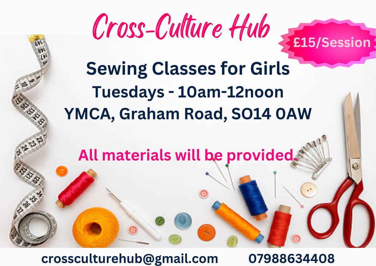 CrossCultureHub's tweet photo. Please join our special Intergenerational Sewing Skill-Sharing sessions where women of our sewing group will help girls to learn basic sewing techniques during this Summer Break. https://t.co/iTlRojwADj