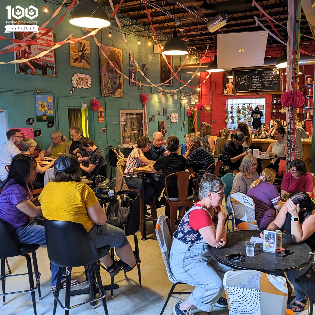 BerwynLibraryIL's tweet image. Check out these pictures from our Trivia Night at the Outtaspace last month! Be sure to mark your calendar for the next one there on Tuesday at 6:30 PM- we hope to see you there! #BPLibrary #TBT #WhyBerwyn