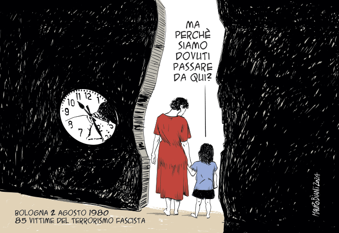 nonsonpago1's tweet image. "Ma perché siamo dovuti passare da qui?" 

#Bologna #2agosto1980 
#85vittime del #terrorismo #fascista 

#Biani ! 💔👏 

E dei loro #mandanti ! 🤬 

#StragediBologna 
#NoiNonDimentichiamo 
#NonDimenticheremoMai 

@maurobiani 
@repubblica