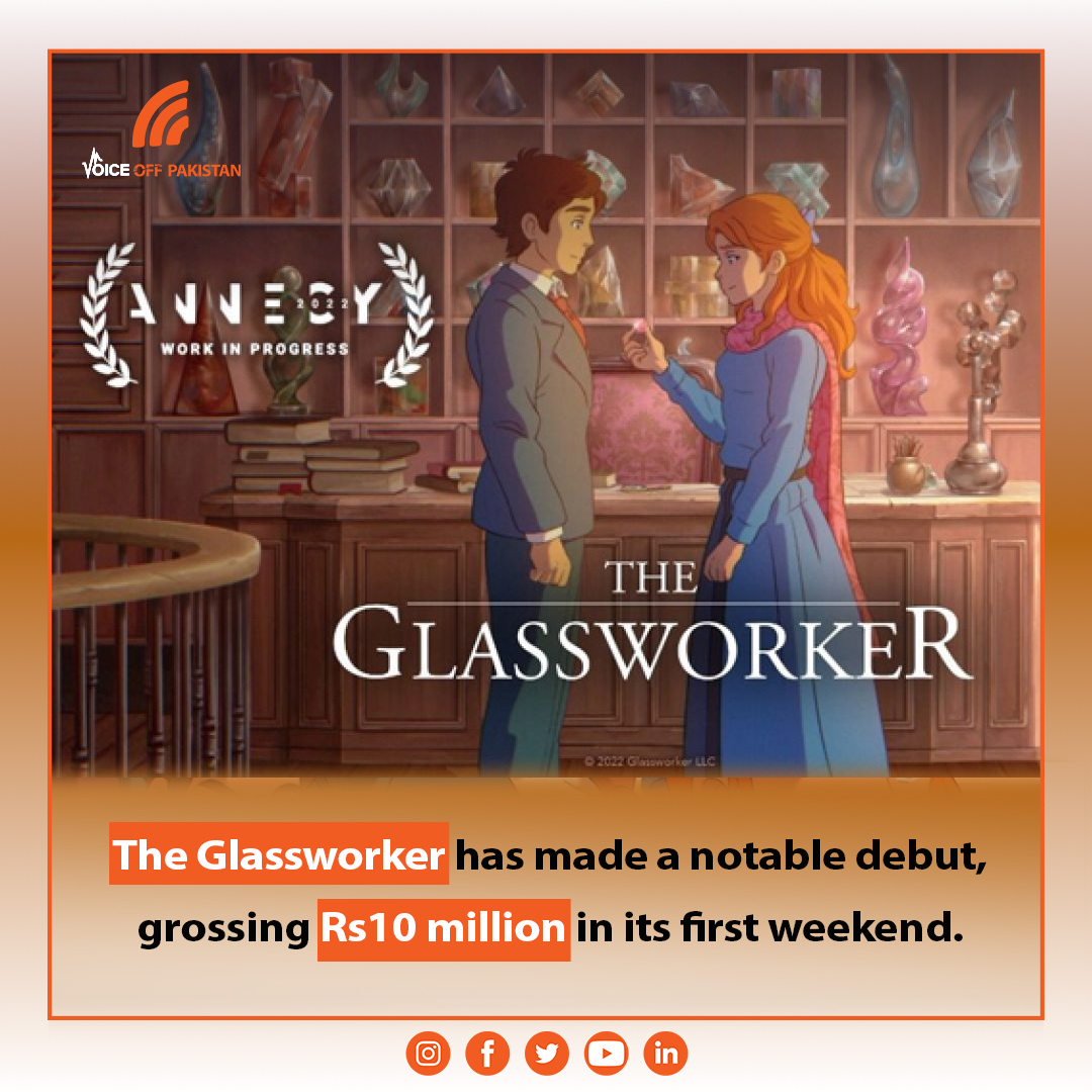 VoiceOffPak's tweet image. Pakistan’s debut hand-drawn animated film, "The Glassworker" has made history with a remarkable opening weekend box office collection of over Rs10 mil......

Click the link the for Complete Artical:

voiceoffpakistan.com/the-glassworke…

#voiceoffpakistan #glassworker
#asia #Film #Animation