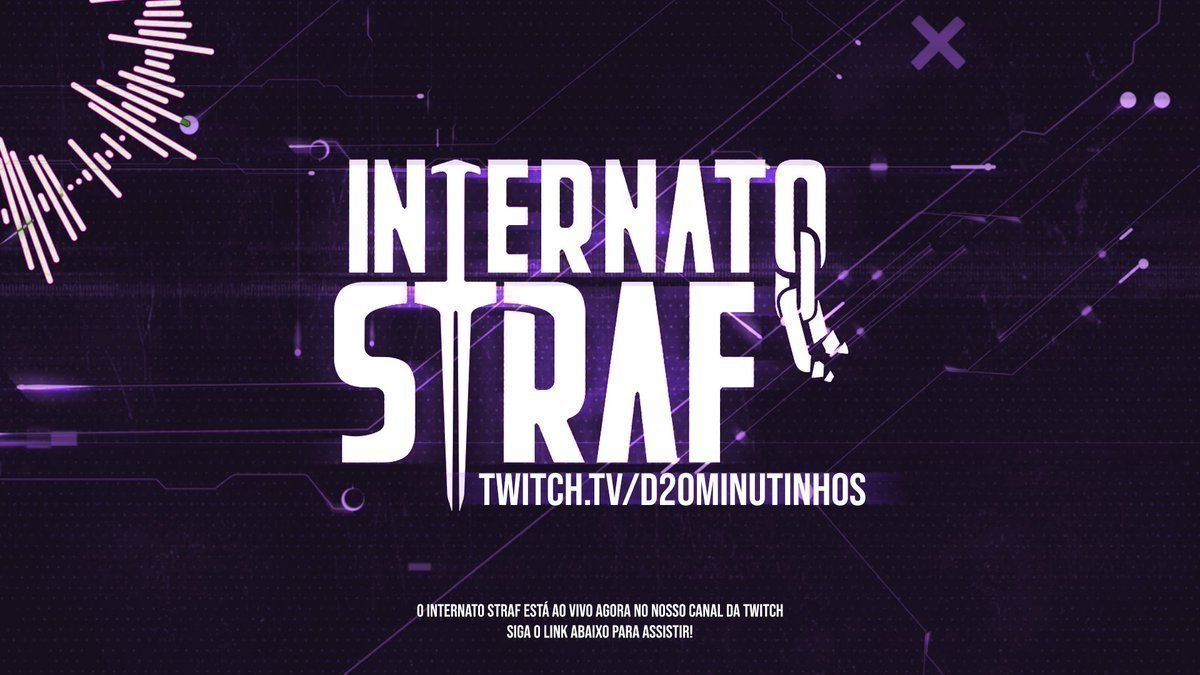 d20minutinhos's tweet photo. 🔴| ESTAMOS AO VIVO PARA A SESSÃO FINAL DE #InternatoStraf https://t.co/ZikzwwuYih