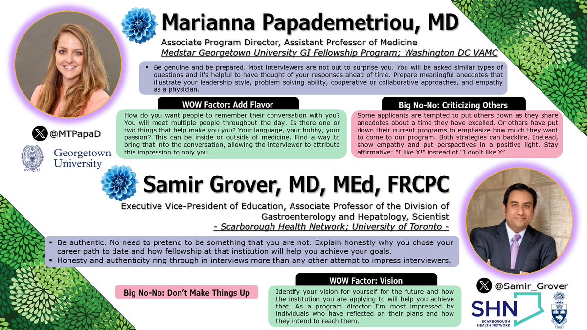 clivejmiranda's tweet photo. 9/ 👀 The faculty have arrived and what an all-🌟 lineup we’ve got! 👑

Let’s check out their 🔑 advice on how to succeed in the #FellowshipInterview

✅ @IrisWangMD
✅ @juanpabloarab
✅ @LaurenFeldMD
✅ @TrieuMD
✅ @MTPapaD
✅ @Samir_Grover
✅ @MendozaLadd
✅ @DrR_Williams https://t.co/nGmOcujE2A