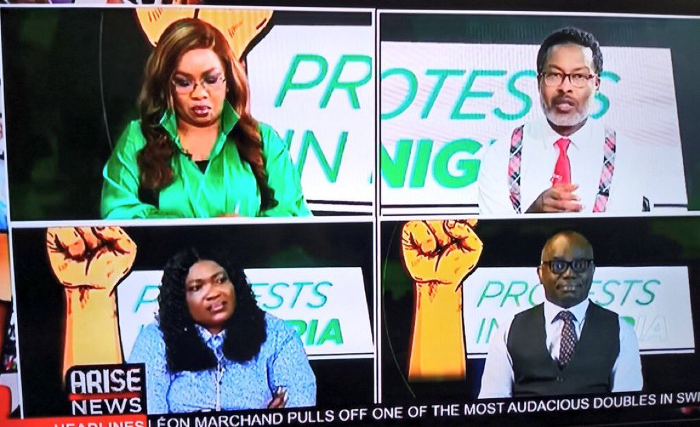 firstladyship's tweet photo. Telling the APC the truth is the only thing you owe your children. A Bola Tinubu supporter was gloating that her daughter is in school in Dubai, &amp; she pays 2500 Dirhams. Completely disconnected from the hunger in Nigeria. But trust Frank Tietie, he finished her on Arise TV https://t.co/Ox0MZCnb3o