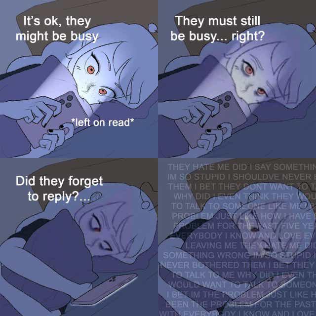 //How I feel at 2 am when people probably passed out but I'm too needy now.