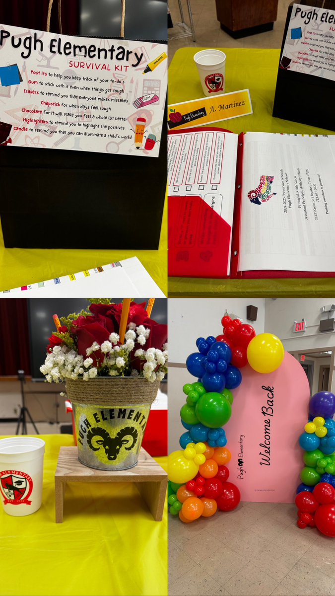 TheMrInfante's tweet photo. Day 1 as an AP ✅! Today, @PughRamsHISD welcomed back our all-star staff with a State of the School presentation &amp; NES Classroom Expectations—  followed with a gallery walk of THE model NES classroom! We’re pushing ourselves to greatness this year, let’s work! @eldirector_kg https://t.co/y1TPmOJHn8