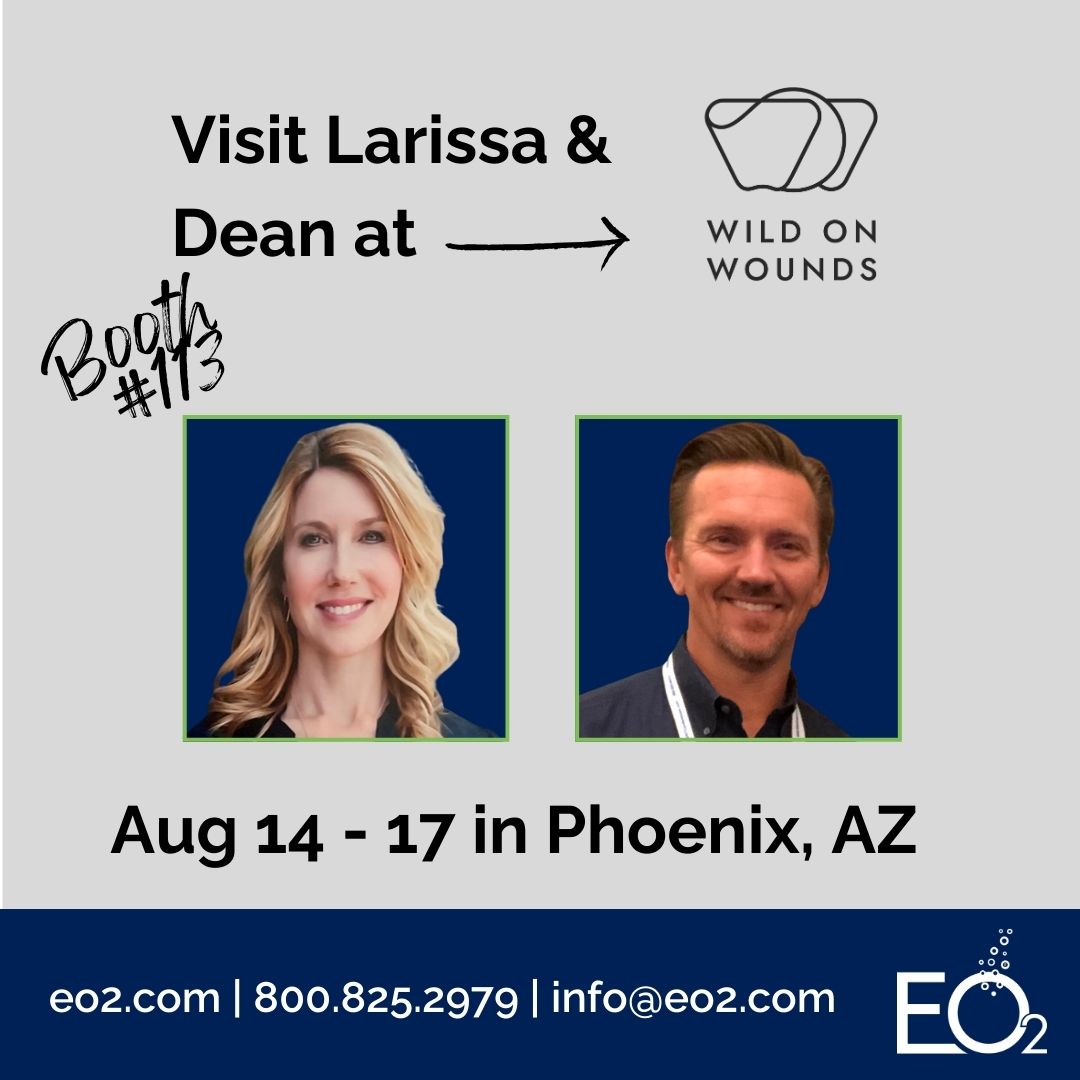 #WOW2024 is around the corner! Come visit Larissa &amp; Dean at the EO2 booth when the Wild on Wounds Conference kicks off on Aug 14.

👋 We hope to see you there!