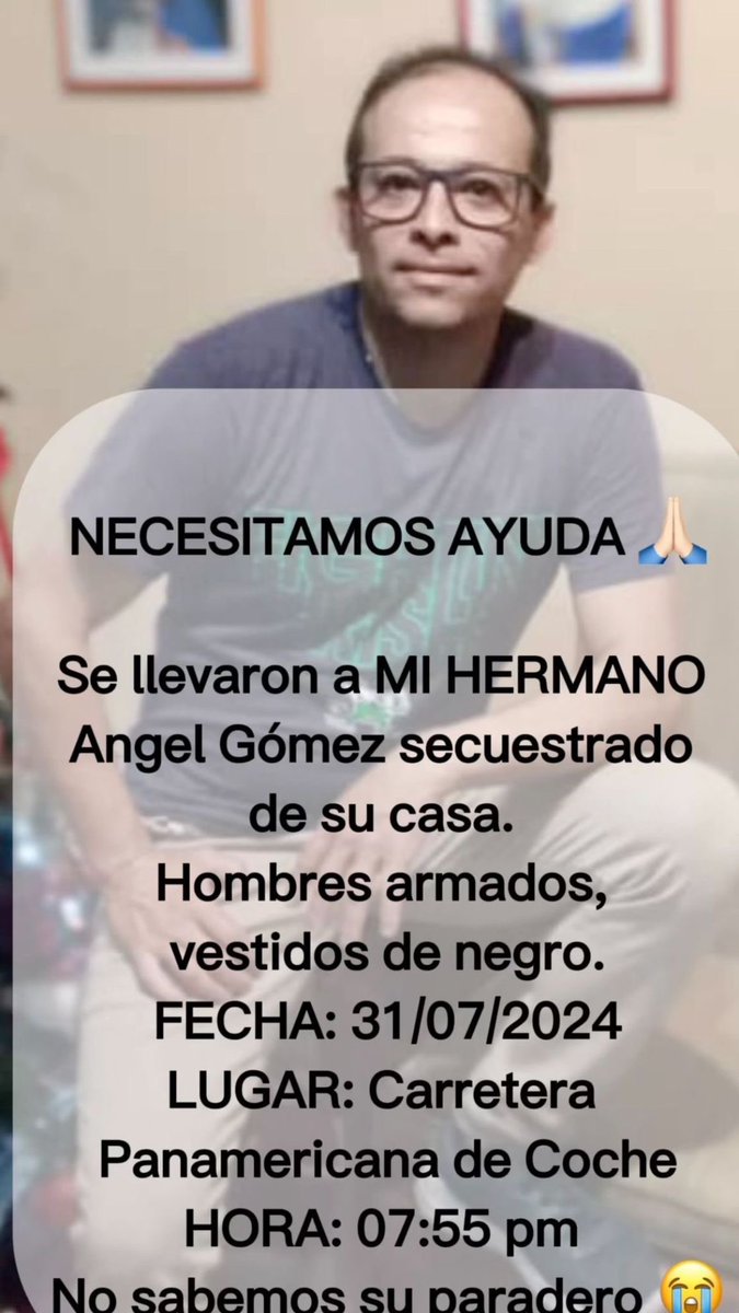 Esto lo manda Yudith Gómez a quien conozco. Porfa RT.