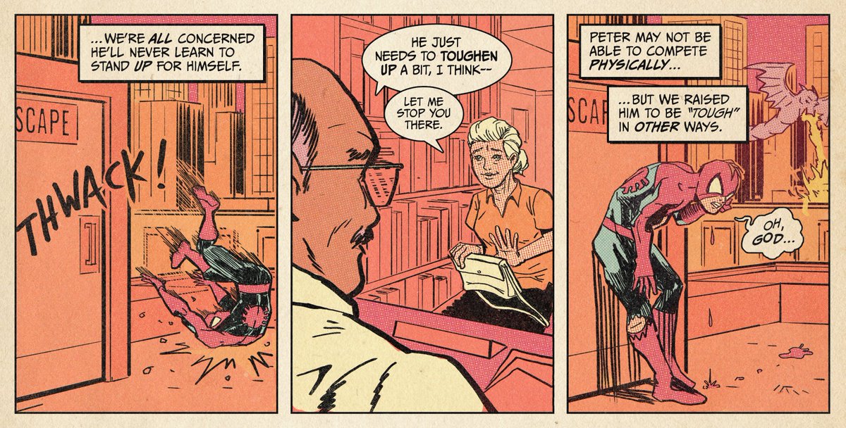 flopscomics's tweet photo. Been saving this one for #SpiderManDay... 
I wanted to try writing for someone else and @BenHumeniuk absolutely CRUSHED it.
(Any Reposts would be appreciated!) https://t.co/GlIbNHySBE