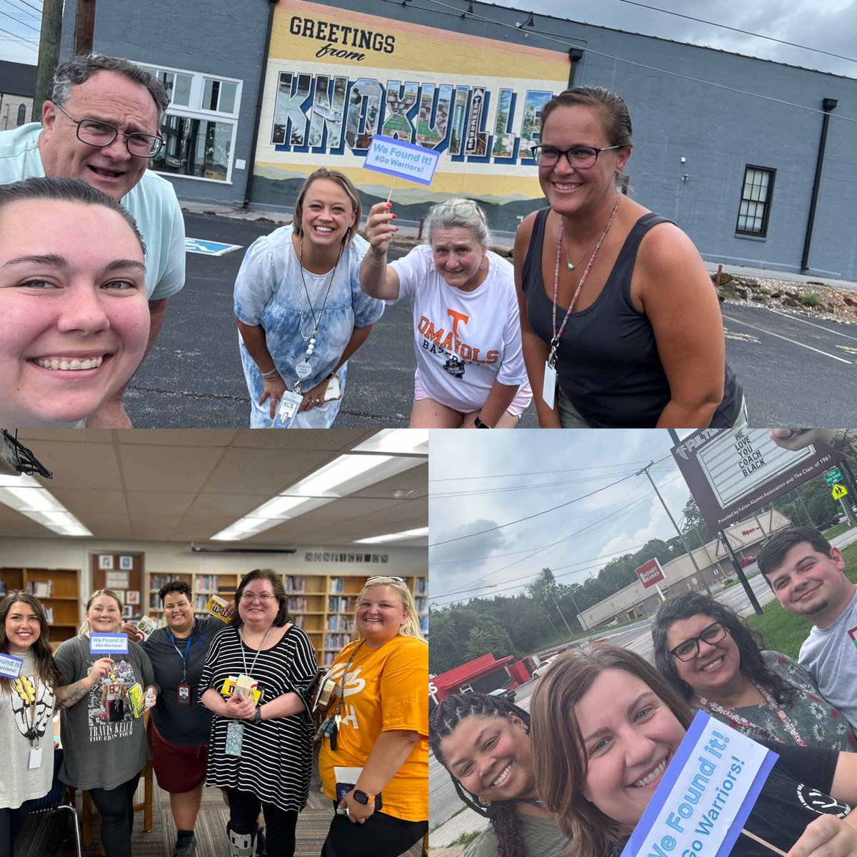 If you saw some warriors speeding around North Knox today…keep it to yourself! I think it is safe to say some fun was had. Shout-out to our community schools coordinator for planning our 37917 scavenger hunt AND a shout-out to my staff for playing along 😀💙🤍
