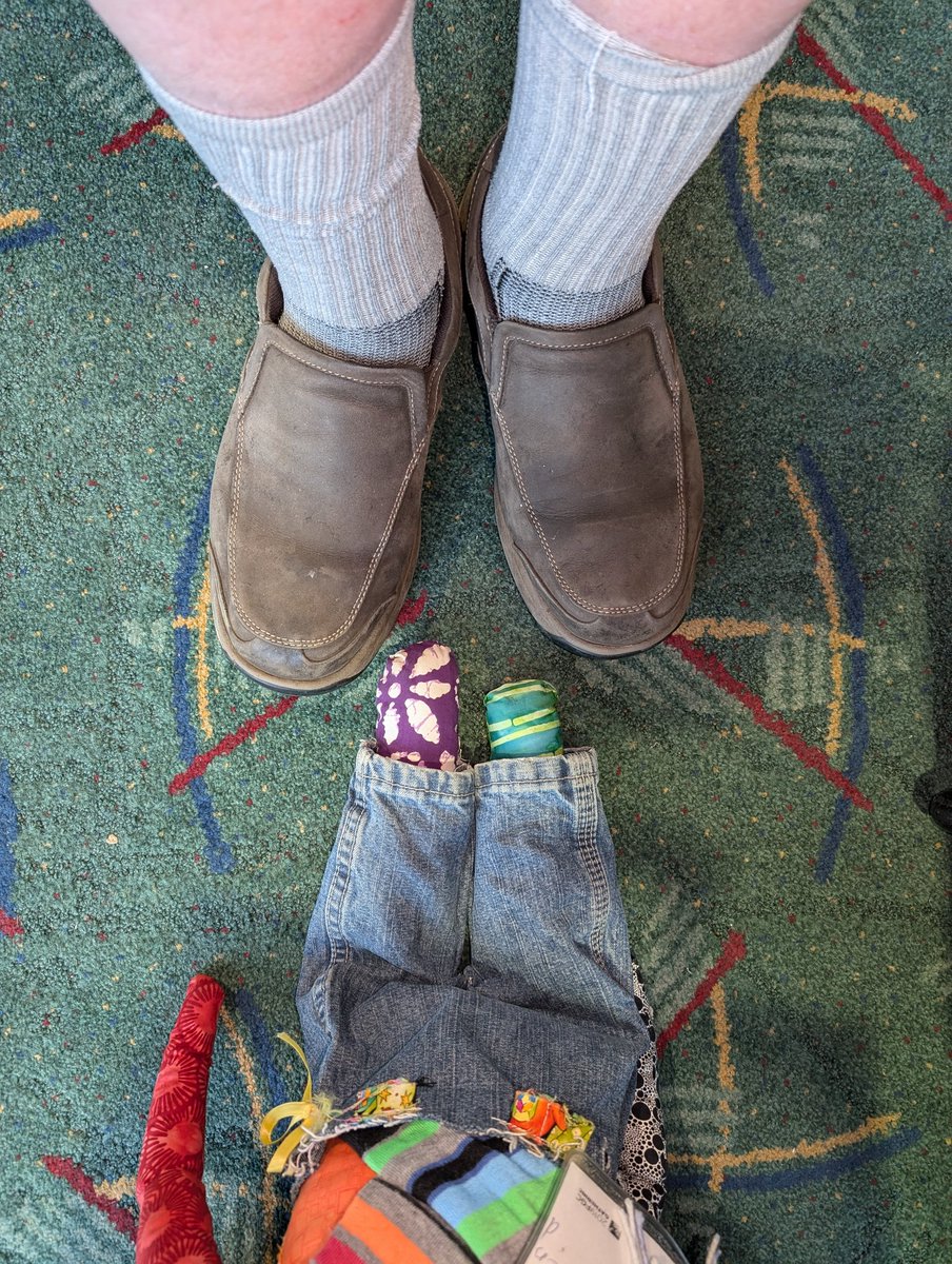 #travelingFriend and I are getting ready to head to the #fwccworldplenary with the traditional Portland airport feet pics.