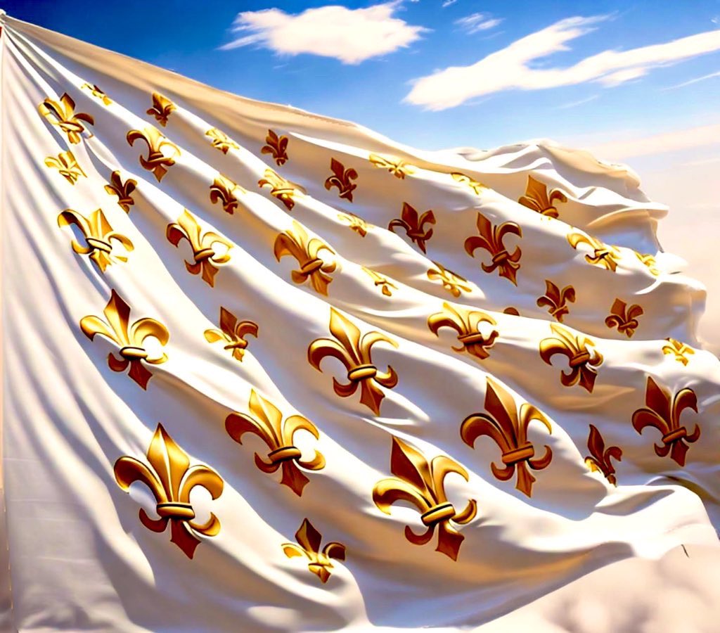 Le drapeau blanc orné de fleurs de lys est un symbole historique et éternel de la France, évoquant son passé royal et sa riche culture.
⚜️⚜️⚜️