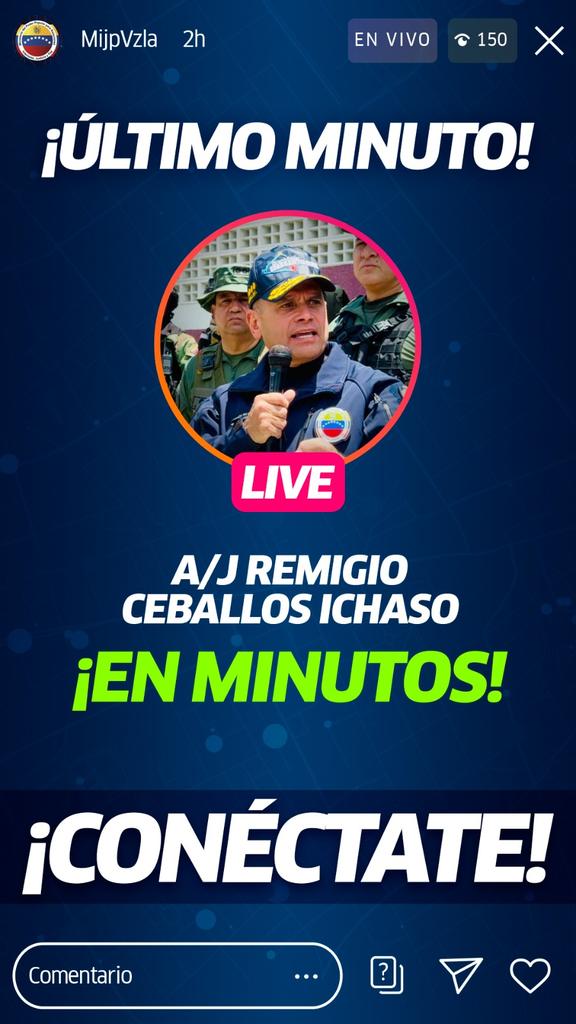 #AHORA || vicepresidente sectorial para la Seguridad Ciudadana y la Paz, Almirante en Jefe Remigio Ceballos Ichaso ofrecerá importante información al país.

#PuebloDeJusticia