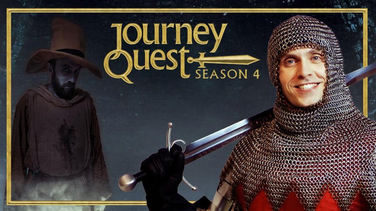 ZombieOrpheus's tweet photo. JourneyQuest: Season 4 is at 10pm! If you've got a ticket, get ready to follow dysfunctional adventurers on a quest to destroy the mythical Sword of Fighting in the land of Fartherall. Intellectual orcs, incompetent wizards, and lots of running away... #GenCon2024 #JourneyQuest https://t.co/UJOi7J9HX3