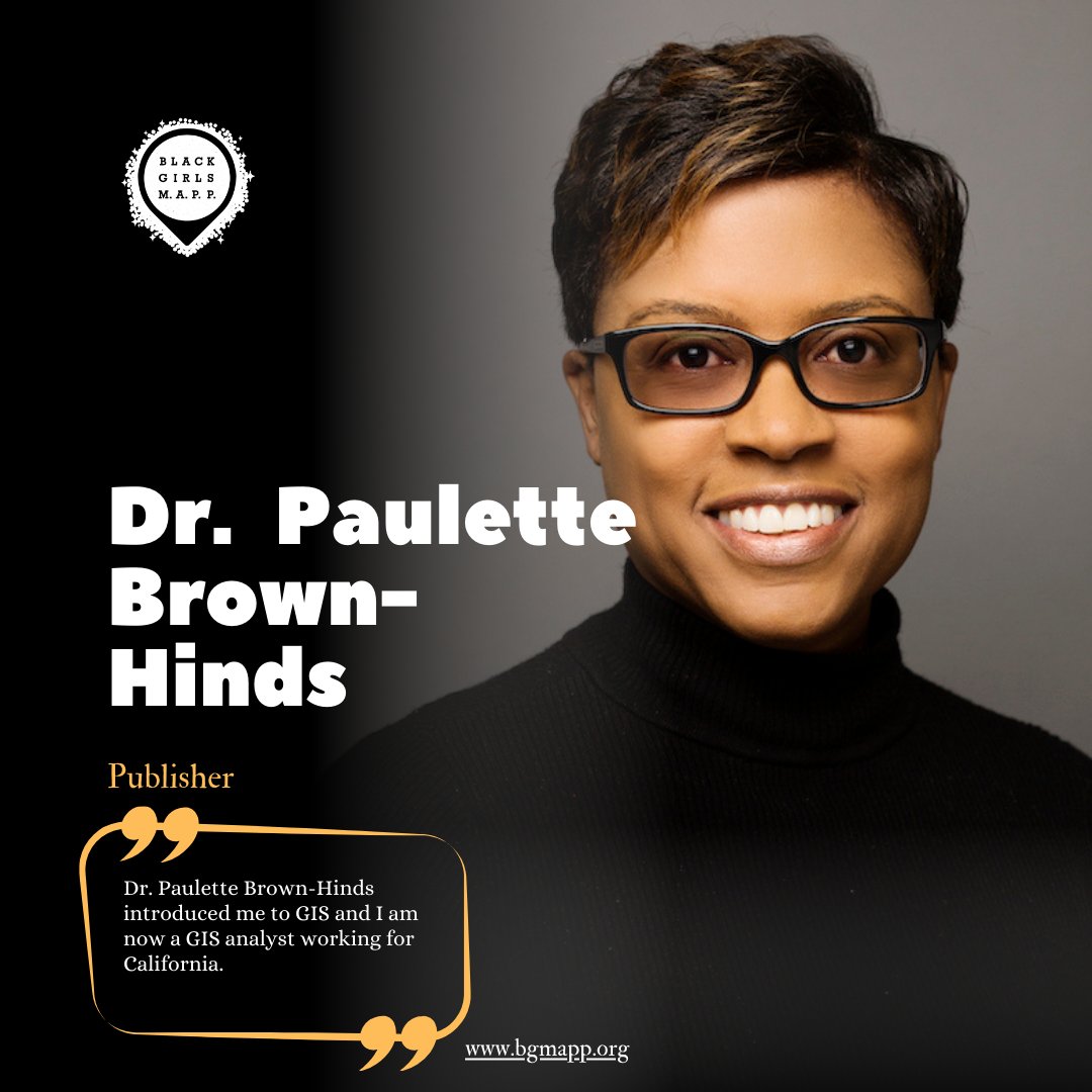Today is a good day to shout out, Dr. Paulette Brown-Hinds! 🎉
A black woman in GIS.  👩🏿‍🦱
Join us in inspiring and celebrating 👏🏿 black women in STEM. ✨
Click link🔗in bio to view &amp; add more
#STEM #BlackWomenInSTEM #GIS #BGMAPP