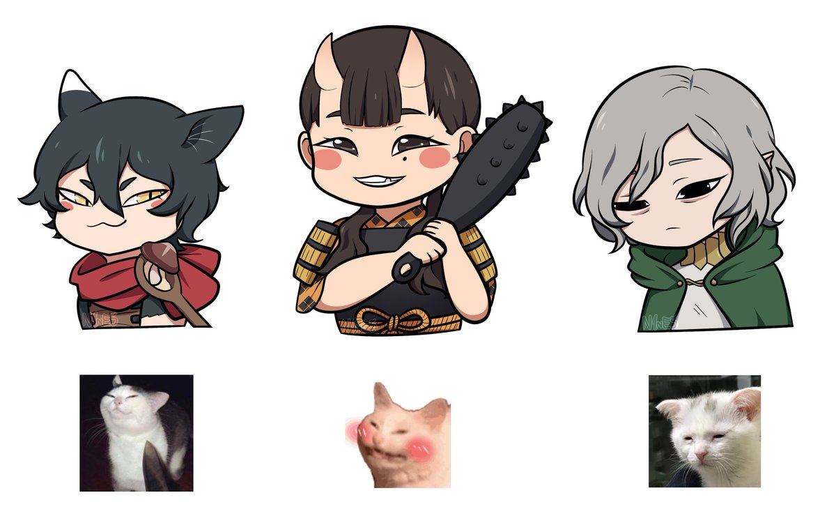 Dungeon meshi + cat memes silliness

part 1/?