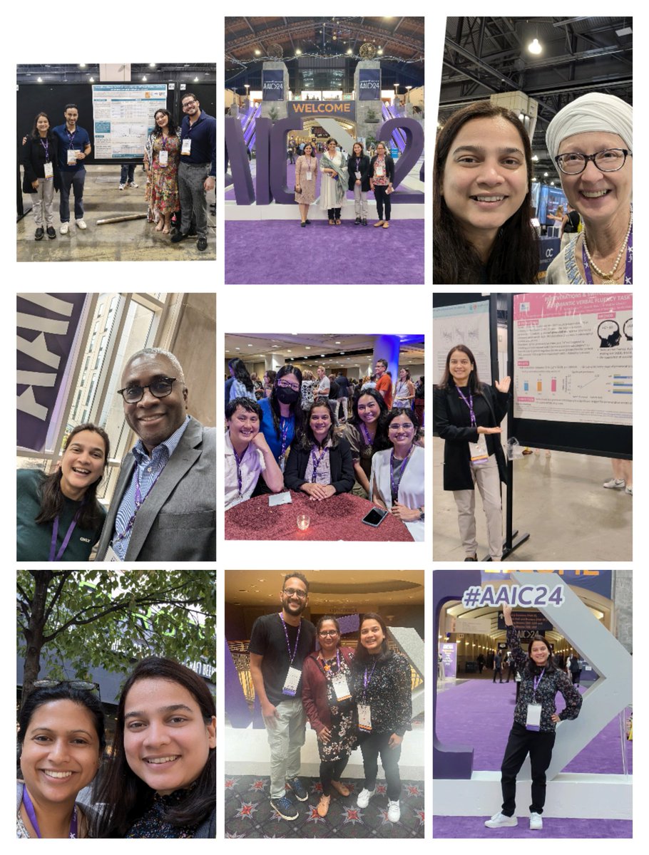 NehaDubey_nd's tweet image. So grateful and humbled to be a part of this prestigious conference #AAIC24 ! Thank you @alzassociation for supporting me with a travel grant! Sharing a collage to sum up the richness of experience I had in Philly! 😃