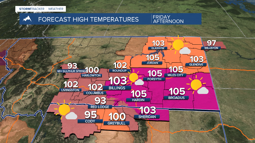 JasonStiff's tweet photo. Thursday brought a hot beginning to August in #Montana &amp; #Wyoming, but #Friday may bring more record-breaking heat! I'll have your 7-day #weather forecast on #KTVQ &amp; #MTN at 4:30, 5:30 &amp; 10!

#Billings #Q2 #KTVQ #MTN #sun #heat #heatwave #heatdanger #Thursday #wx #mtwx #wywx https://t.co/q0LPzWUlaJ