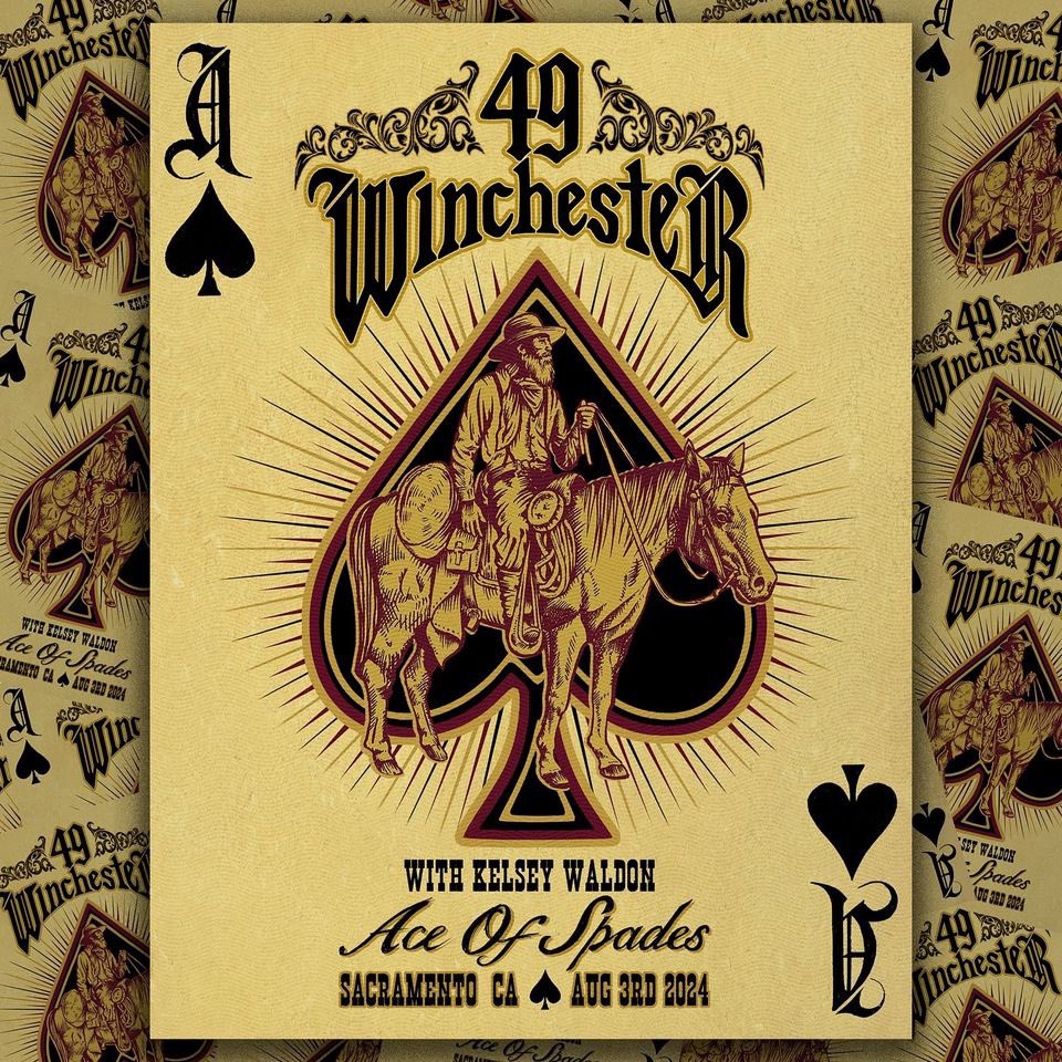 49 Winchester (@49winchester) on Twitter photo Making our Sacramento debut this Saturday 8/3 at <a href="/aceofspadessac/">Ace of Spades</a> with special guest <a href="/kelsey_waldon/">Kelsey Waldon</a> ♠️ Remaining tickets available at 49winchester.com 🎟️
Pick up one of these beautiful limited edition Farrow Studios show posters at the merch table! ♦️ Making our Sacramento debut this Saturday 8/3 at <a href="/aceofspadessac/">Ace of Spades</a> with special guest <a href="/kelsey_waldon/">Kelsey Waldon</a> ♠️ Remaining tickets available at 49winchester.com 🎟️
Pick up one of these beautiful limited edition Farrow Studios show posters at the merch table! ♦️
