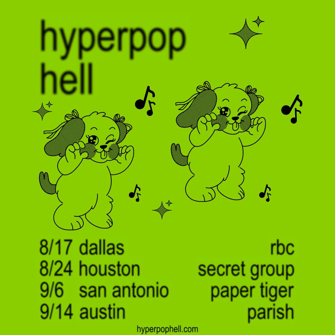ThirdStringEnt's tweet photo. 🍏ICYMI 🍏 @hyperpophell  is back and better, join us this August and September in DALLAS, HOUSTON, SAN ANTONIO, and AUSTIN - tickets available NOW 💚 https://t.co/OZ9RLSDceg