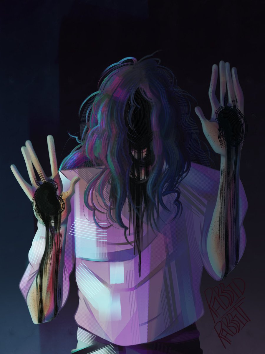 Rabbidartz's tweet image. NEW JON POST 

this is my own version of The Spot, Jonathan Ohnn from Earth 2105 
This is the aftermath of his collider accident 
#TheSpot #AcrossTheSpiderVerse #Spiderverse #fanart #fanartist