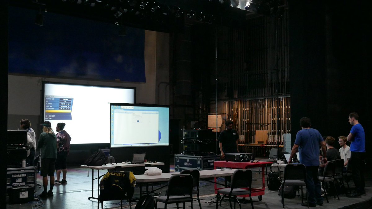 Today we held a training on Projection: Conversation and Blend. Training is key to building a strong UNION. #stagehand <a href="/IATSE/">IATSE // #IASolidarity</a>