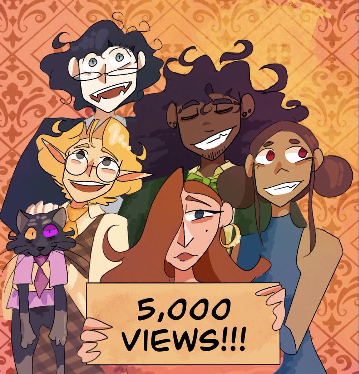 Certified Spellcaster has hit 5,000 views on #WebtoonCanvas! woahhhhhhHHHH! Huge thank you to everyone who’s checked out my series. The support I’ve received has been phenomenal.